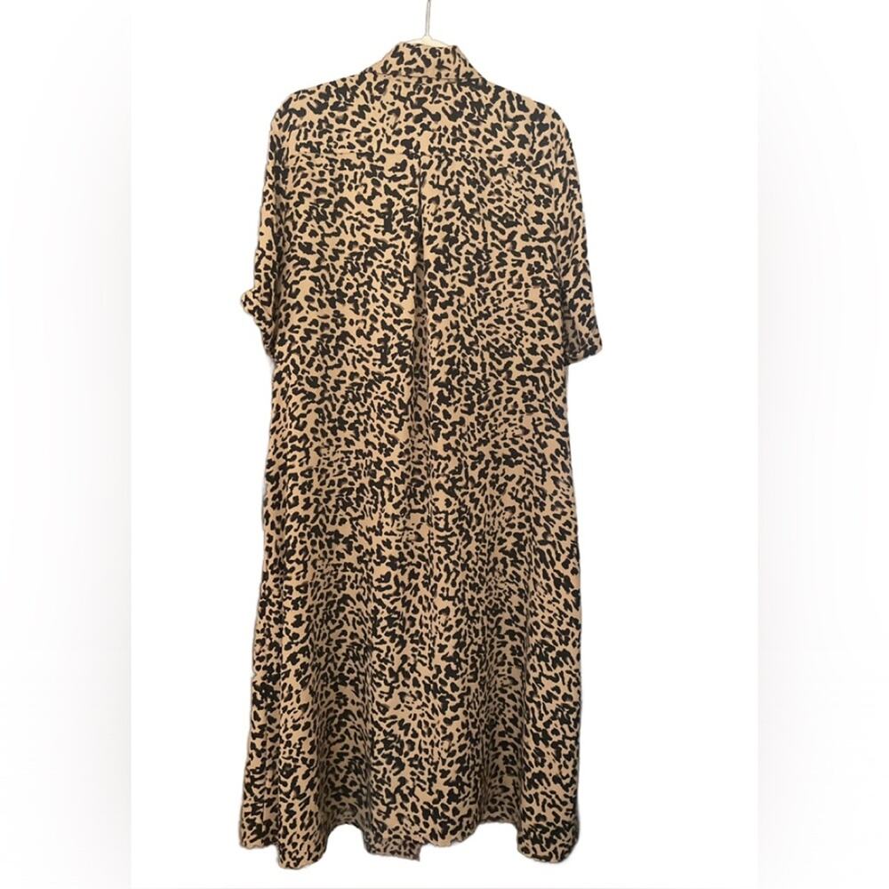 Ava & Viv Leopard Print Button Up Dress - image 2